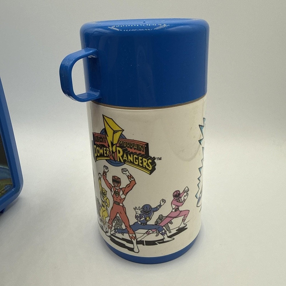 MIGHTY MORPHIN POWER RANGERS Vintage 1993 Lunch Box and Thermos Plastic Aladdin - Picture 7 of 14